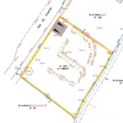 Terrain constructible 786 m² - REDENE