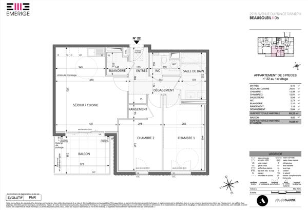 Appartement à vendre à Beausoleil (06240) - Alpes-Maritimes
