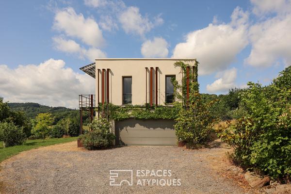 Villa contemporaine et vue panoramique
