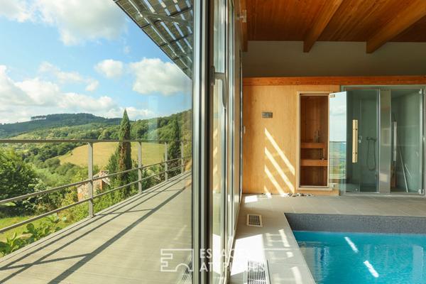 Villa contemporaine et vue panoramique