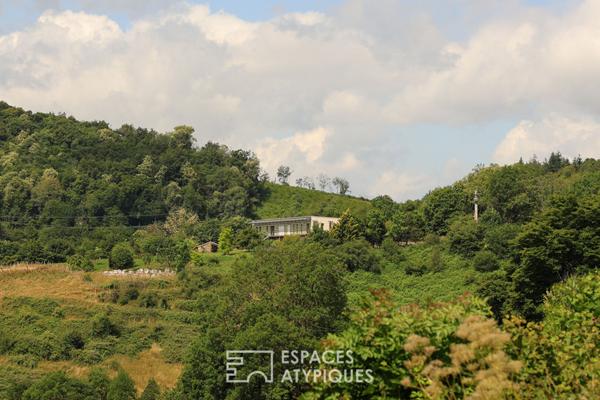 Villa contemporaine et vue panoramique