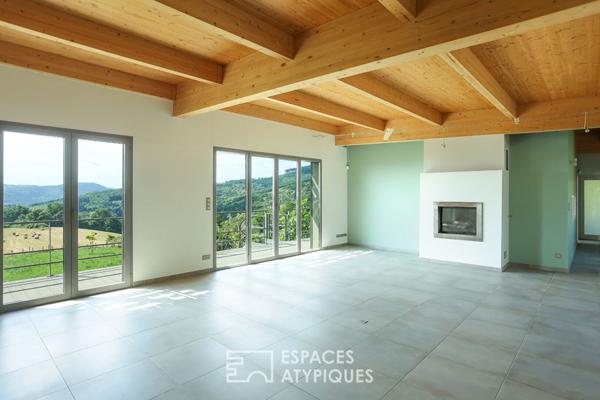 Villa contemporaine et vue panoramique