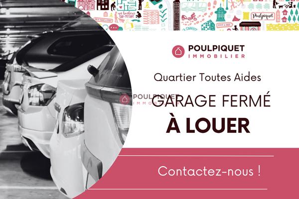 NANTES TOUTES AIDES - GARAGE FERME A LOUER - SECURISEE