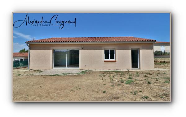 Sorèze (81) - Maison de plain-pied - 91 m², 3 chambres, garage - Terrain 669 m² - Vue Montagne Noire