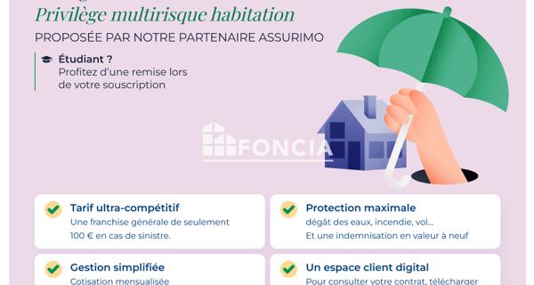 Location Studio 28.5 m² - Laon 02000