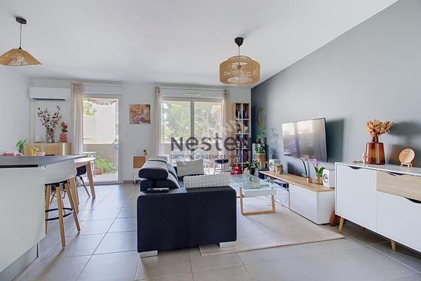 Bel appartement contemporain à Vitrolles dans résidence récente et sécurisée 65,28 m2