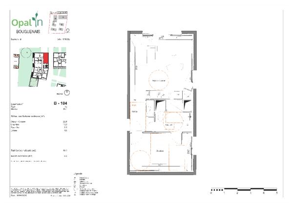 BOUGUENAIS - OPAL'IN - PINEL - lOT 104 - T2