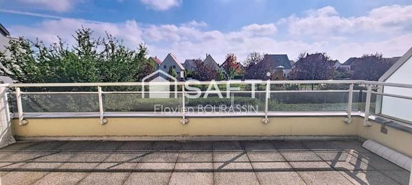 Entzheim - T4 de 84m² - cuisine équipée - terrasse