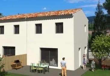 Sanary-sur-Mer (83110) Maison mitoyenne T4 avec jardin et 2 stationnements