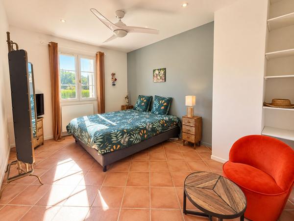 Maison Bouc Bel Air 7 pièce(s) 211 m2 sur 1017m² de terrain avec piscine et parking. 4 chambres dont une suite parentale, 1 bureau, 3 salles d'eau, exposition sud