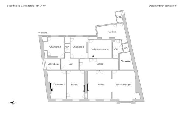 Appartement familial avec vue dégagée - nue-propriété