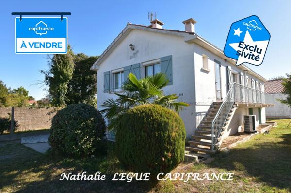 VENDEE ( 85 ) Maison à vendre 10 pièces LA BARRE DE MONTS Proche MER, PLAGES ,FORET,  NOIRMOUTIER, 153 m² ,5 chambres, 3 WC , 2 salles d'eau , 1 salle de bains 1871m² terrain clos , puits, garage