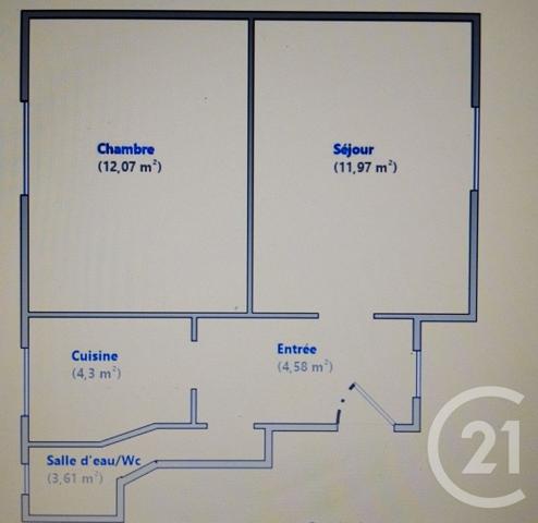 Appartement F2 à vendre  2 pièces - 36,53 m2 CLICHY - 92