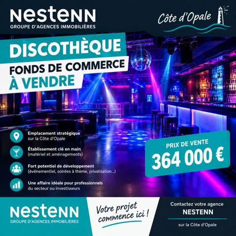 Exclusivité : Fonds de commerce Discothèque sur la Côte d'opale