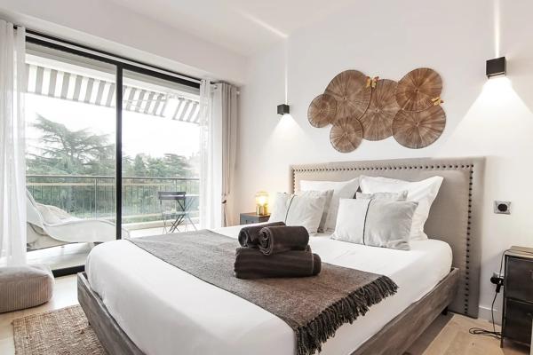 A vendre à Cannes, beau 3P grande terrasse traversant a 2pas des plages