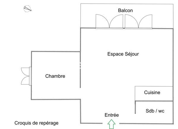 Appartement 2 pièces - 50 m²