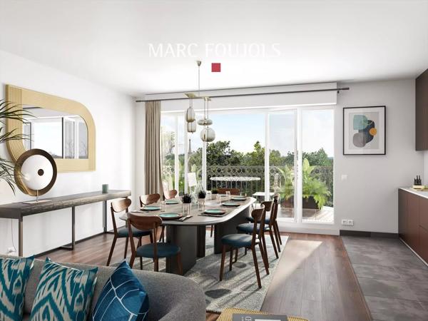 Puteaux – Duplex 4 pièces neuf avec terrasse et balcon face à la Seine 3T27