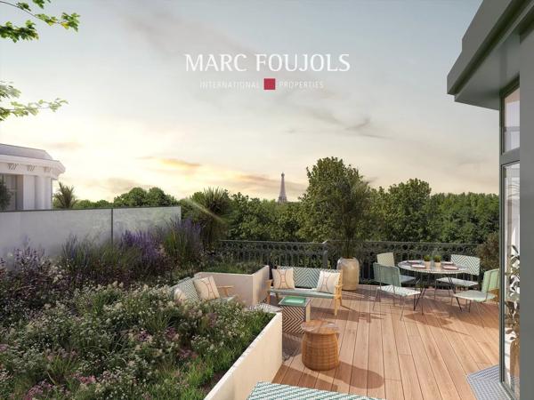Puteaux – Duplex 4 pièces neuf avec terrasse et balcon face à la Seine 3T27