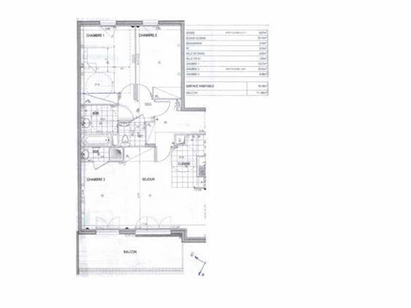 APPARTEMENT MASSY - 3/4 pièce(s) - 76,18 m2