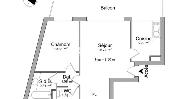 Location Appartement 2 pièces 42.18 m² - Soisy-sous-montmorency 95230