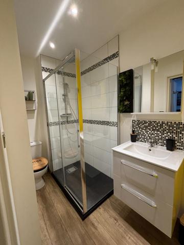 L'Adresse vous présente ce F2 meublé en plein centre-ville Havrais entièrement rénové !