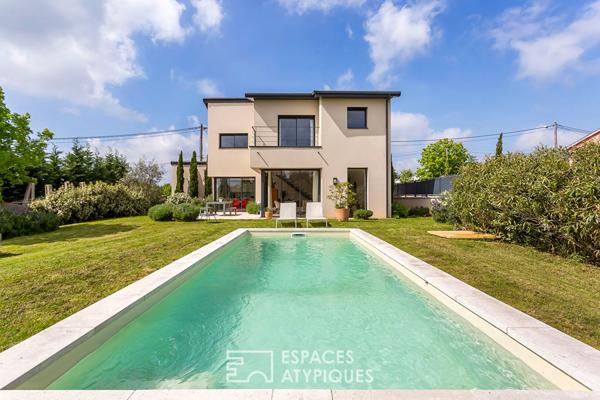Maison contemporaine avec piscine