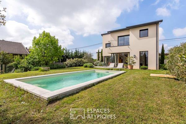 Maison contemporaine avec piscine