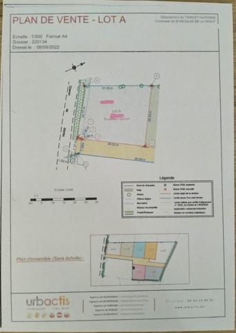Terrain à bâtir de 824 m²