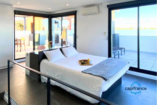 Frontignan, Appartement duplex d’exception avec terrasse panoramique de 82 m² – Prestations haut de gamme