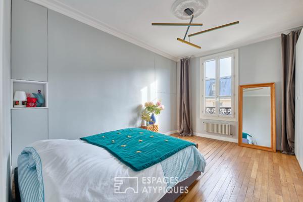 Appartement traversant et rénové au coeur du quartier des Enfants Rouges