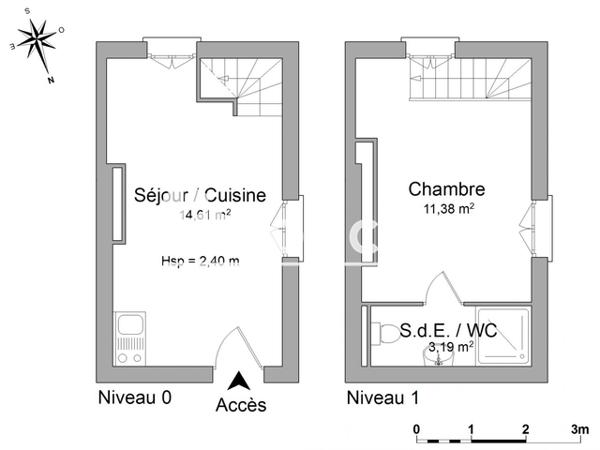 Location Appartement 2 pièces 29.18 m² - 1 RUE DES URSULINES Limoges 87000