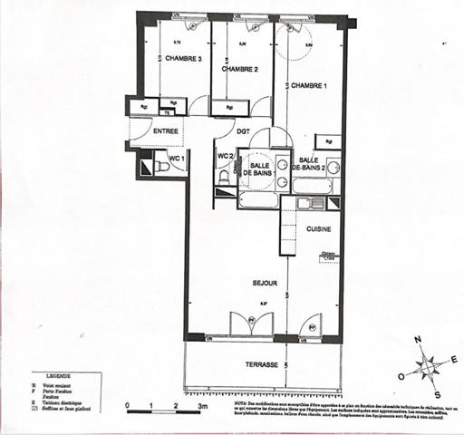 Appartement  4 pièces 89 m2