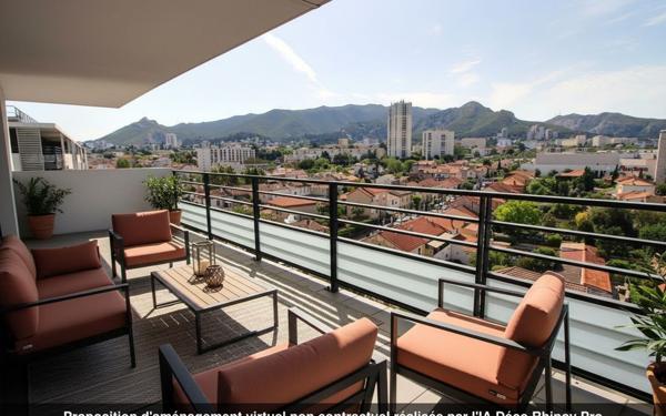 Appartement à vendre    3 pièces • 61 m2 Marseille 10