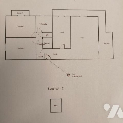 Gap-Sud, bus, appt T3 de 71 m² avec ascenseur et terrasse de 17,45 m² + balcon ...