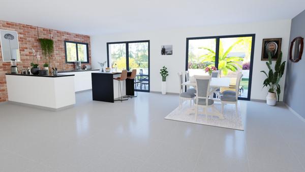 Maison de Plain Pied 111M2 sur terrain de 530M2 à GREZIEU LA VARENNE