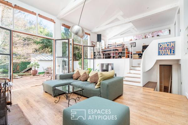 Maison avec extension et jardin d’inspiration japonaise