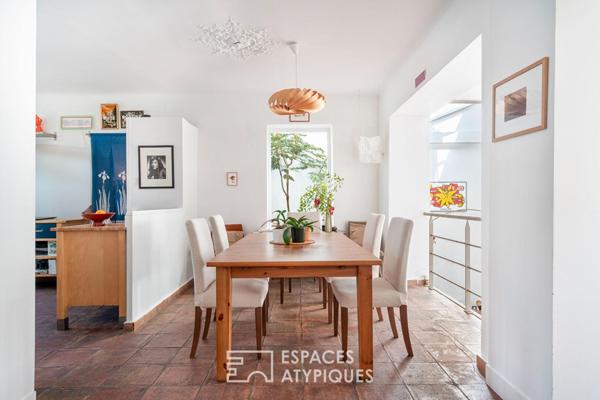 Maison avec extension et jardin d’inspiration japonaise