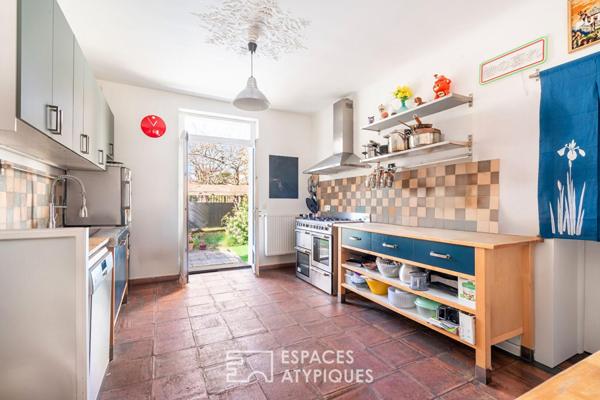 Maison avec extension et jardin d’inspiration japonaise