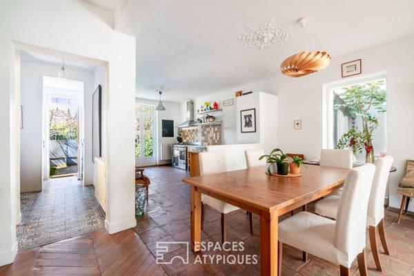 Maison avec extension et jardin d’inspiration japonaise