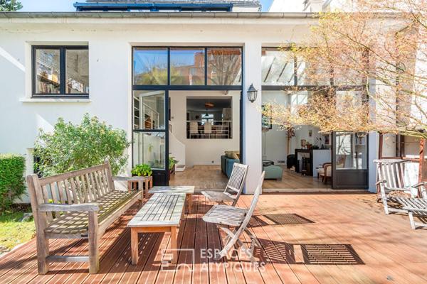 Maison avec extension et jardin d’inspiration japonaise