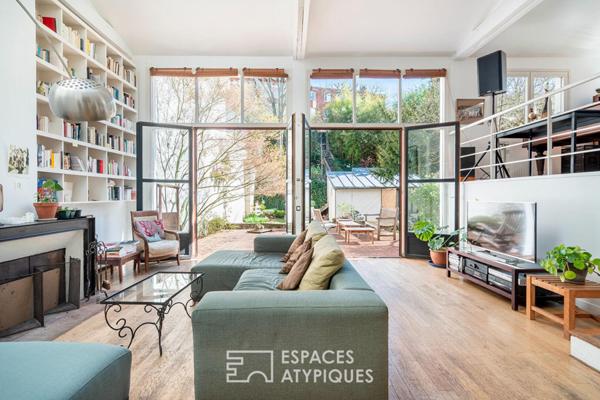 Maison avec extension et jardin d’inspiration japonaise