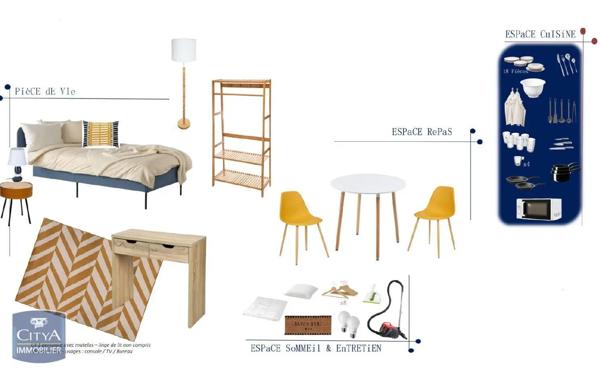 Appartement à louer 1 pièce 22.2m² Champcevinel (24750)