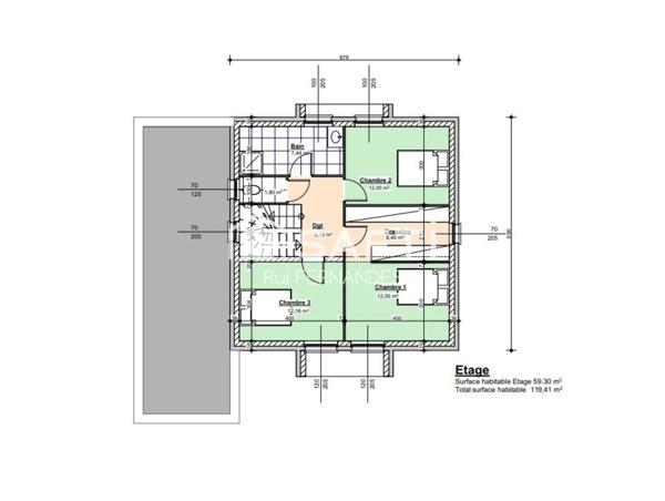 Maison neuve de 119m², 5 pièces, sur 5.8 ares