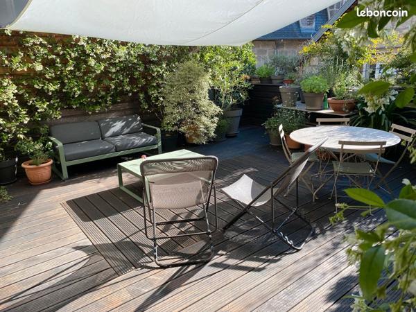BRIVE Centre : Apt T5 de 110m² + Apt T2 de 40m² avec Terrasse 50 m² et Balcon