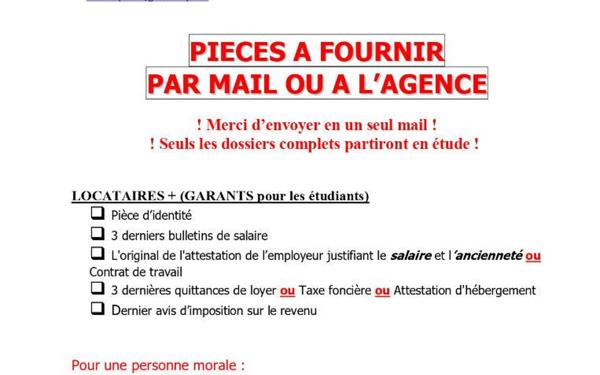 Appartement à louer
