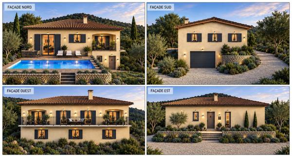Sartène, au calme à 5 mn de Propriano, maison 145 m2 avec sous sol et terrain de 1438 m2