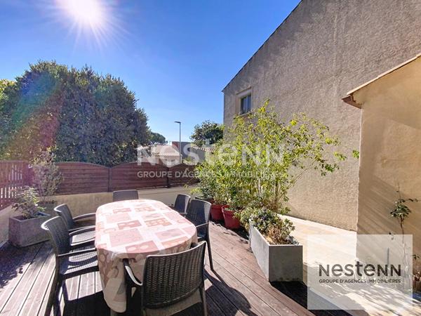A vendre charmante maison de 90 m² avec 3 chambres, jardin et garage dans un environnement calme à Montpellier