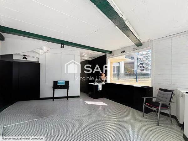 Immeuble avec local commercial vue mer et appartement T2