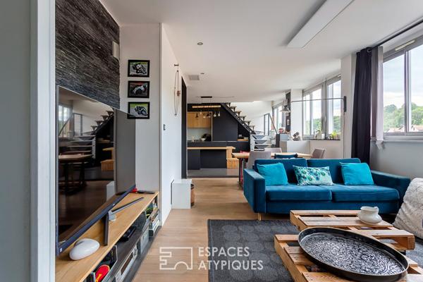 Entre loft et maison, un lieu de vie unique aux portes de Lyon