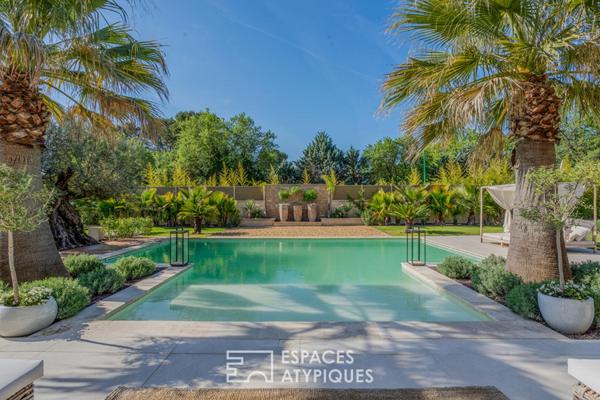 Villa contemporaine avec piscine dans un écrin paysager
